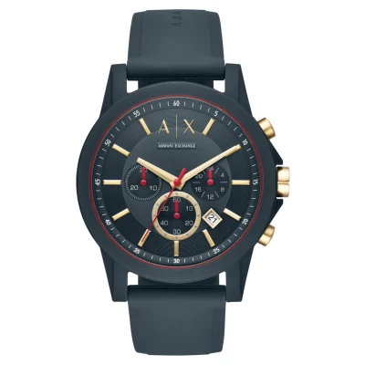 Bild av Armani Exchange Kronografklockor, Storlek: One Size, Blau
