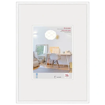 Bild av Walther Design Tavelram vit 50 x 60 cm med konstglas, New Lifestyle plastram KVX060W