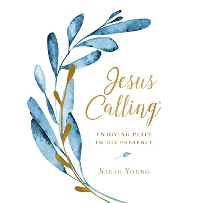 Bild av Jesus Calling, Enjoying Peace in His Presence, large text cloth botanical, with full Scriptures: Presence (A 365 Day Devotional)