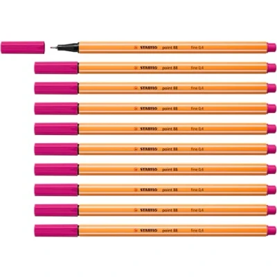 Bild av Fineliner STABILO point 88 Ask med 10 Rosa