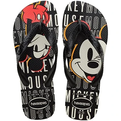 Bild av Havaianas unisex topp Disney Flip Flop, Svart, 6/7 UK, 39/40 EU