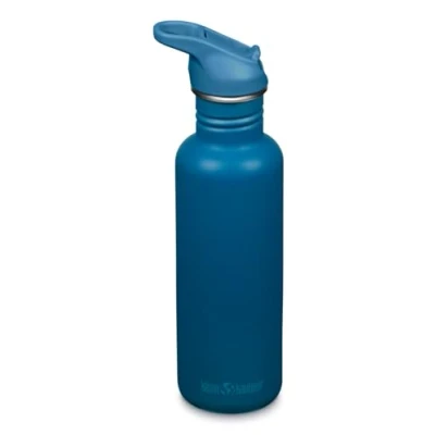 Bild av Klean Kanteen Classic Narrow (Flip Sport) cykeldrickförslutning av rostfritt stål i blå med en volym på 800 ml, 1011194