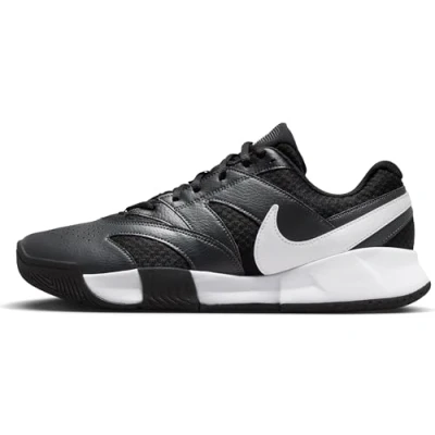 Bild av Nike Performance court LITE 4 All tennisskor, Storlek: 48.5, Black/white/anthracite Skinnimitation/textil