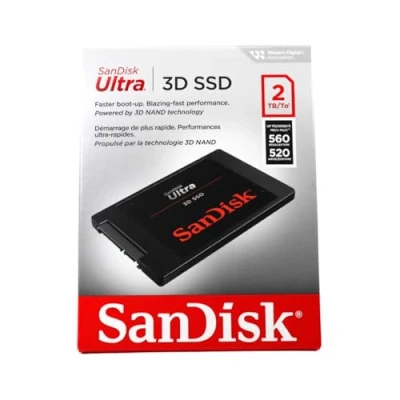 Bild av SanDisk Ultra 2TB 3D SSD, upp till 560 MB/s, SATA III 6GB/s, 2.5&quot;
