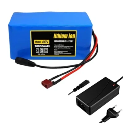 Bild av 60 V 30 Ah 16S2P E Bike litiumjonbatteri med laddare inbyggt BMS skydd perfekt för 2001500 W elektrisk cykelmotor XT60 Plug