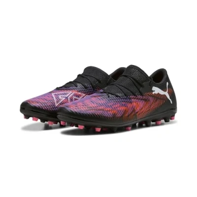 Bild av Puma Unisex Future 8 Match Low MG fotbollssko, svart vit glödande röd, 10,5 UK, lysande 45 EU