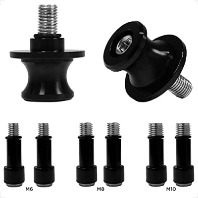 Bild av Evermotor Universal motorcykel CNC aluminium M6X1 mm, M8X1,25 M10X1,25 Svängarmsspolreglage, stöd för Yamaha YZF R1, R3, R6, R25, R125, staffli