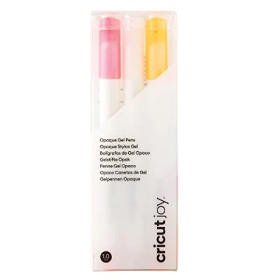 Bild av Cricut Opaque Gel Pen Set Vit, Rosa, Orange Medium Point 1,0 mm 3 Pack för en användning, multi, glädje, stycken