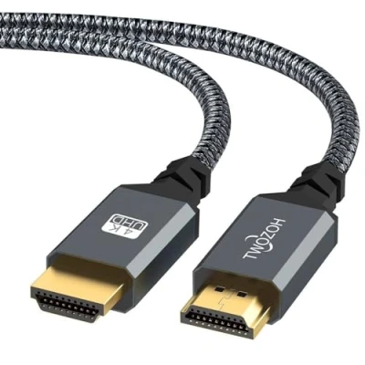 Bild av Twozoh HDMI 2.0 Cable 5M, High Speed 4K Cable, Support HDR, 3D Audio, Ethernet for TV, Xbox, PS4, PS3, PC, Monitor