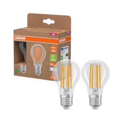 Bild av OSRAM traditionell glödlampa E27 7,2W Filament 4 000K 1521lm 2 pack