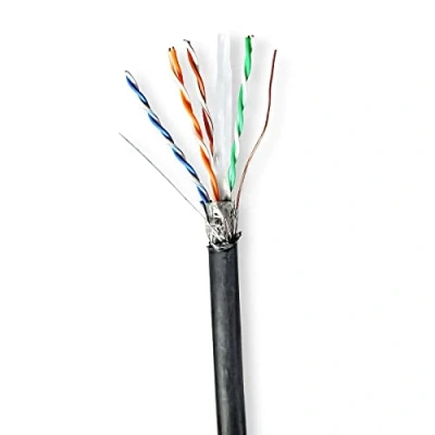 Bild av Nedis CCBG8598BK100S networking cable Svart 100 meter