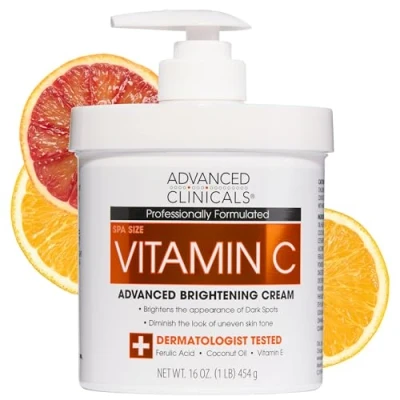 Bild av Advanced Clinicals Vitamin C 40 ml Cream Brightening Cream. Anti åldrande stor ml. av