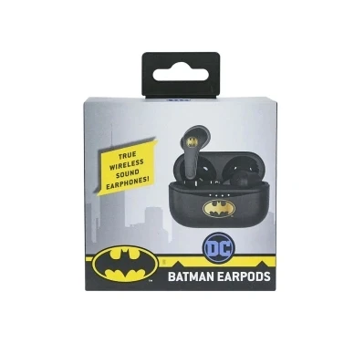 Bild av OTL Technologies Bluetooth V5.0 trådlösa hörlurar för barn Batman med laddningsfodral. Svart