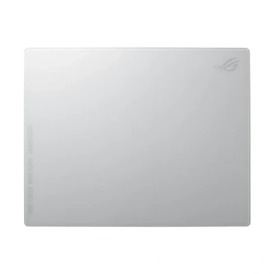 Bild av ASUS ROG Moonstone Ace L White spelmusmatta slitstark härdat glas, ultralätt yta optimerad för snabb och jämn musglidning, halkfri silikonbas.
