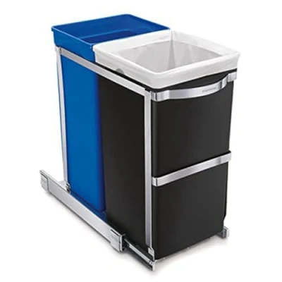 Bild av Simplehuman 35L (20/15) utdragbar återvinningsbehållare, kraftig stålram