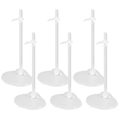 Bild av Wisebom 6 st Dockhållare, Transparent Doll Stand for Fönster Display Dekoration Samling, Modell Docka för 9 11 tums dockor