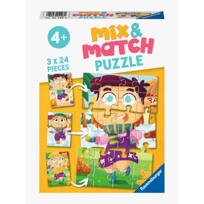 Bild av Ravensburger Pussel Mix &amp; Match Färgglada Kläder 3x24 Bitar