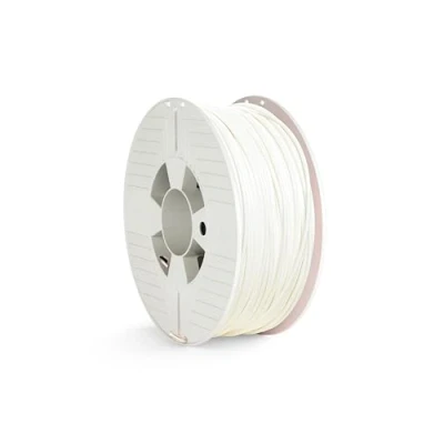 Bild av Verbatim PET G filament 3D tryck, 2,85 mm, 1 kg, polyetentereftalat glykolfilament för materialextrusion, skrivare och penna, av G, vit