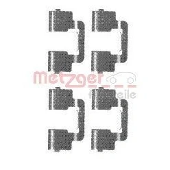 Bild av METZGER 109 1733 Kit d&#039;accessoires, plaquette de frein à disque FIAT: Scudo II Van, II, CITROËN: Jumpy MPV