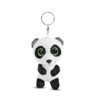 Bild av NICI Nyckelhållare GLUBSCHIS Panda Peppino 9cm vit Följeslagare i form av en gosedjursnyckelring för nyckelband, väska, ryggsäck och mycket mer