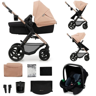 Bild av Kinderkraft MOOV 2 3 in 1 Kombivagn, Sand Beige