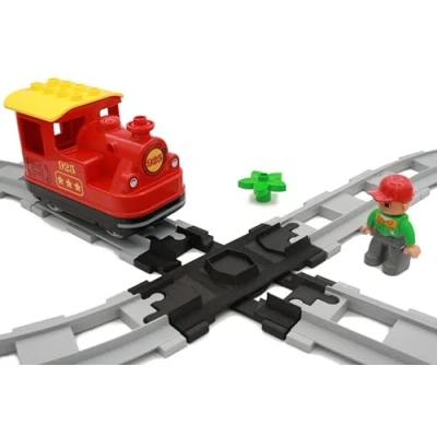 Bild av TracksCreations Crossover för Duplo kompatibelt tåg (4 roterande spår)