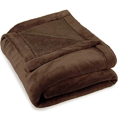 Bild av CelinaTex Fluffig gosig filt, XXL, 220 x 240 cm, mörkbrun soffa, varm, mjuk, mikrofiber, fleece, OEKO TEX Montreal