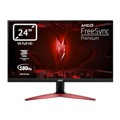 Bild av Acer Nitro KG241YS3 spelskärm 23,8 tum (60 cm skärm) Full HD, 180 Hz, 1 ms (VRB), 2 x HDMI 2.0, DP 1.2, AMD FreeSync Premium, svart
