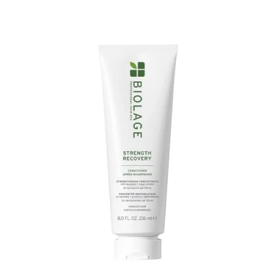 Bild av Biolage, Strength Recovery, stärkande koncentrat balsam, skadat hår, återfuktar och stärker, berikad med olivskvalan proteiner, vegansk formula, 236 ml