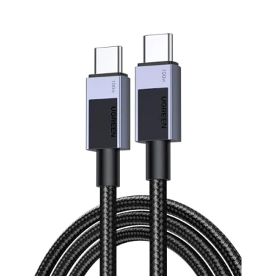 Bild av UGREEN 100W USB C kabel PD 3.0 laddningskabel till snabbladdningskabel 5A/20V kompatibel med iPhone 15, M3 MacBook Pro/Air, iPad Air/Pro 2024, Galaxy S24 Ultra A55 Pixel 8a etc. (2m)