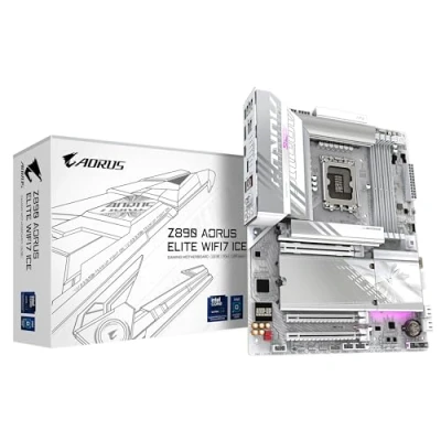 Bild av GIGABYTE Z890 AORUS ELITE WIFI7 ICE Moderkort Intel LGA1851 socket DDR5 RAM ATX