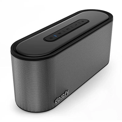 Bild av bluetooth högtalare, 20 W trådlös högtalare musikbox dubbla drivrutiner, med ren bas, inbyggd mikrofon och TF kort stöd, bärbar soundbox grå