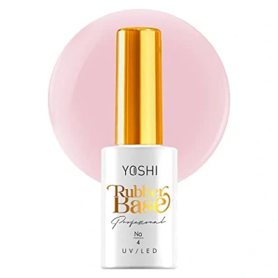 Bild av Yoshi Rubber Base 10 ml gummibas för naglar gumminagelbas UV nagellacksbas hållbara professionell byggbas elastisk nagelprimer puderrosa