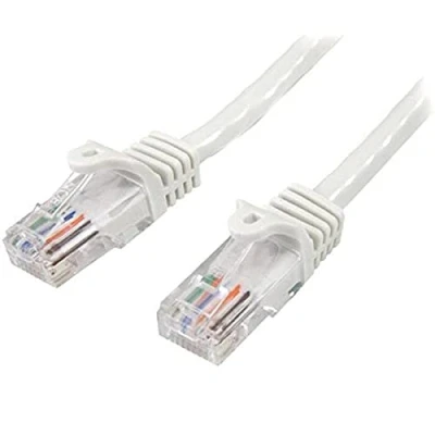 Bild av StarTech.com 10m white Cat5e / Cat 5 Snagless Ethernet patch cable 10 m Vit meter