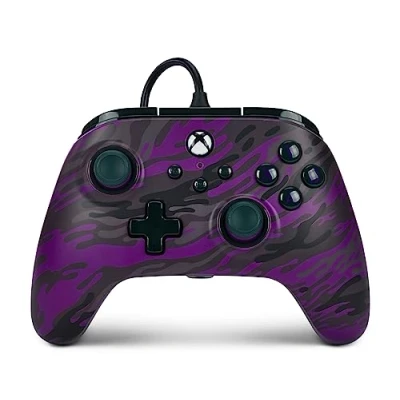 Bild av Trådbunden styrenhet PowerA Advantage för Xbox Series XS lila kamouflage