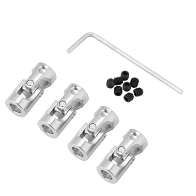 Bild av 4st Axelled Kopplingskoppling, Universal Nickelpläterad Järnmotor DIY Styrlängd 23mm OD 11mm Led(5x6mm)
