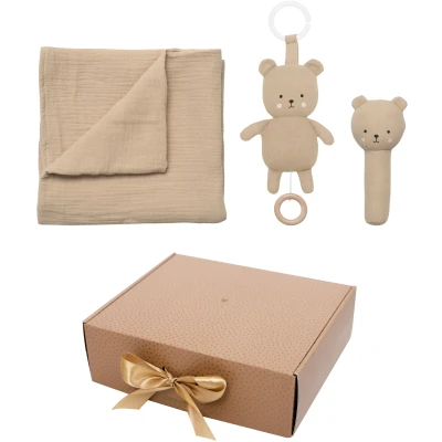 Bild av Jabadabado presentkit filt/speldosa/skallra teddy