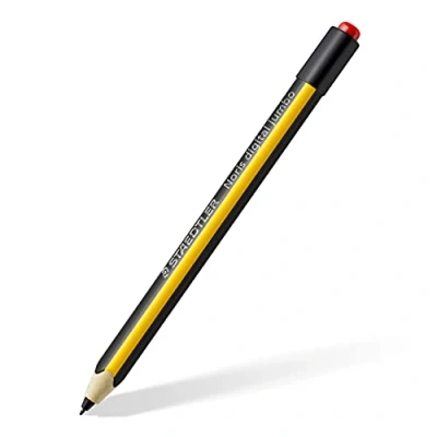 Bild av Staedtler Noris digital jumbo 180J 22. EMR Stylus mit weichem digitalen Radierer. Eingabestift für digitales Schreiben, Zeichnen und Radieren auf Touchscreens (4.096 Druckstufen, 0.7 mm Spitze)