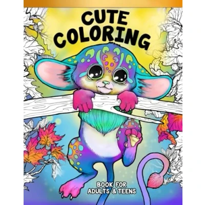 Bild av Cute Coloring Book For Adults and Teens: Adorable Fantasy Animals To Color