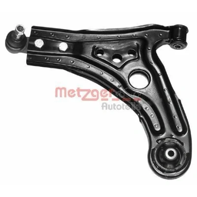 Bild av METZGER 58029801 Bras de suspension KIT + avec rotule suspension, support en caoutchouc Essieu avant gauche barre oscillant transversal
