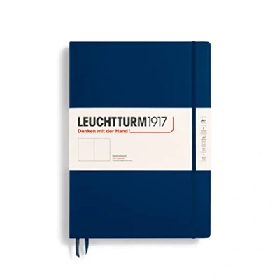Bild av LEUCHTTURM1917 359870 Anteckningsbok Master Classic (A4+) inbundet fodral, 235 numrerade sidor, marinblå, tom