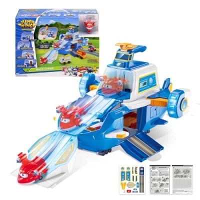 Bild av Super Wings Playset SW Aeroport World Aircraft säsong 5 + 2 TAB figurer, leksak för barn 3 4 6 7 8 år gammal pojke flicka