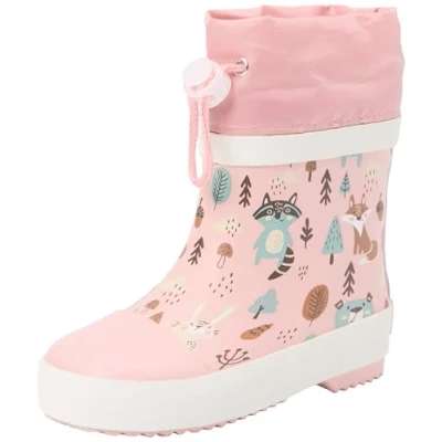 Bild av Playshoes gummistövlar, halvskaft, skog, fodrade, unisex, barn, Rosa 18 EU