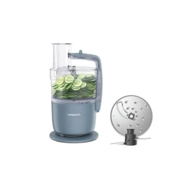 Bild av Kenwood MultiPro Go FDP22.000GY, Robot da Cucina che Trita, Affetta, Grattugia, Riduce in Purea e Impasta, Ciotola 1,3 L, lame per Impastare, disco 4 mm, 650 W, Storm Blu