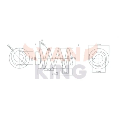 Bild av FAST FT12283K Ressort de suspension Essieu avant à boudin FIAT: Scudo II