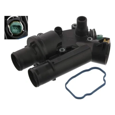 Bild av FEBI BILSTEIN 36037 Thermostat d&#039;eau 83 avec joint d&#039;étanchéite commutateur de température Matière plastique boîtier PEUGEOT: 508 I Berline
