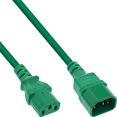 Bild av InLine 16502G, 2 m, C13 kontakt, C14 H05VV F, 250 V