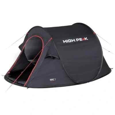 Bild av High Peak Test tält Vision 3, popup för 3 personer, fristående, superlätt snabböppning, 2 000 mm vattentät, ventilationssystem, myggnät, 235 x 180 100 cm