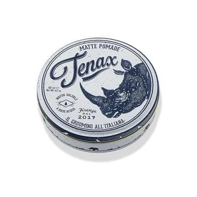 Bild av Tenax Ultra Strong Shine Pomade, 125 ml, vattenbaserad pomad för män ger superstarkt grepp och stark glans, lätt att tvätta bort hårvax med distinkt doft