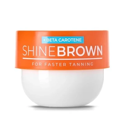 Bild av BYROKKO Shine Brown Beta Carotene solbränning accelerator solskyddsmedel (210 ml), Carrot solbränna gel effektiv i solbänkar och utomhus, naturlig förstärkare solbankkräm